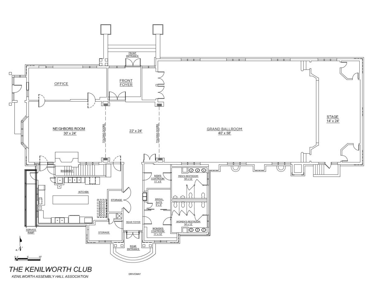 Kenilworth Assembly Hall floor plan